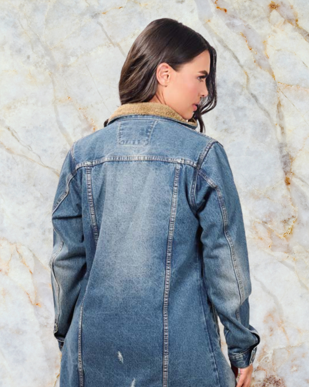 Chaqueta Abrigo Denim Premium