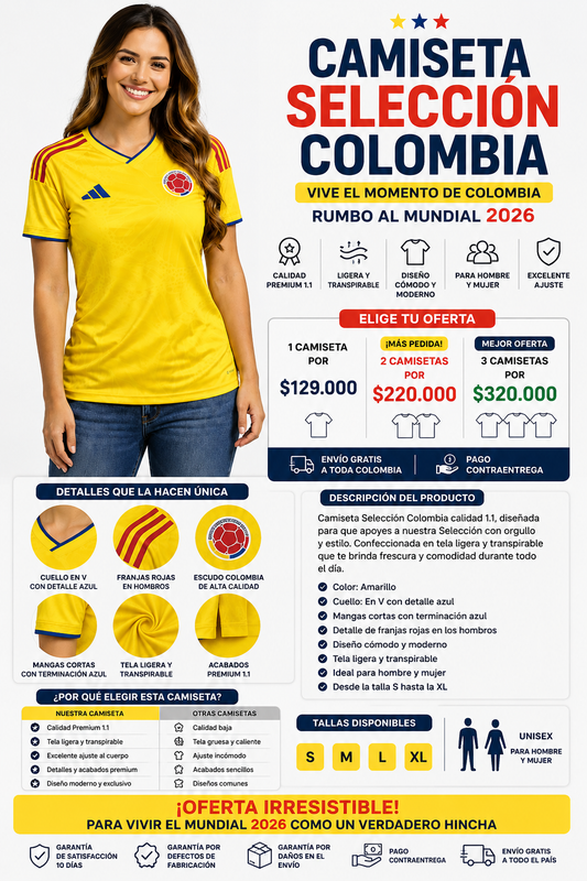 Camiseta Colombia Élite 2026™