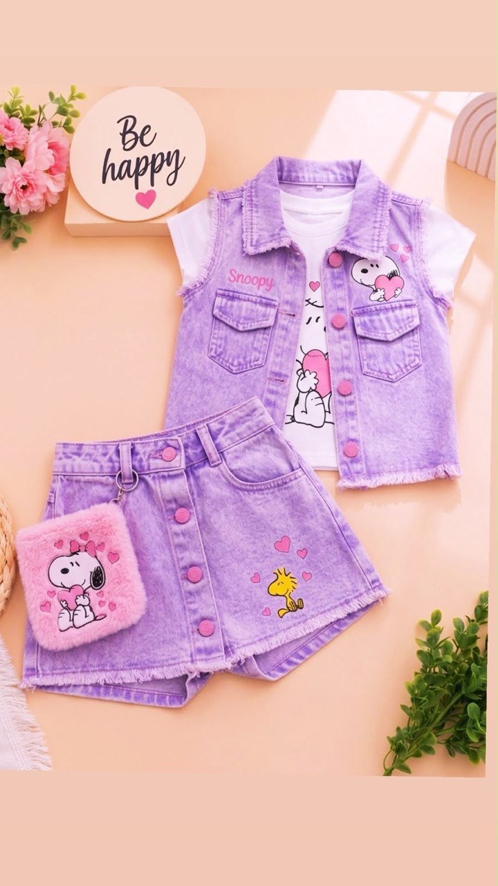 Conjunto Little Princess Denim
