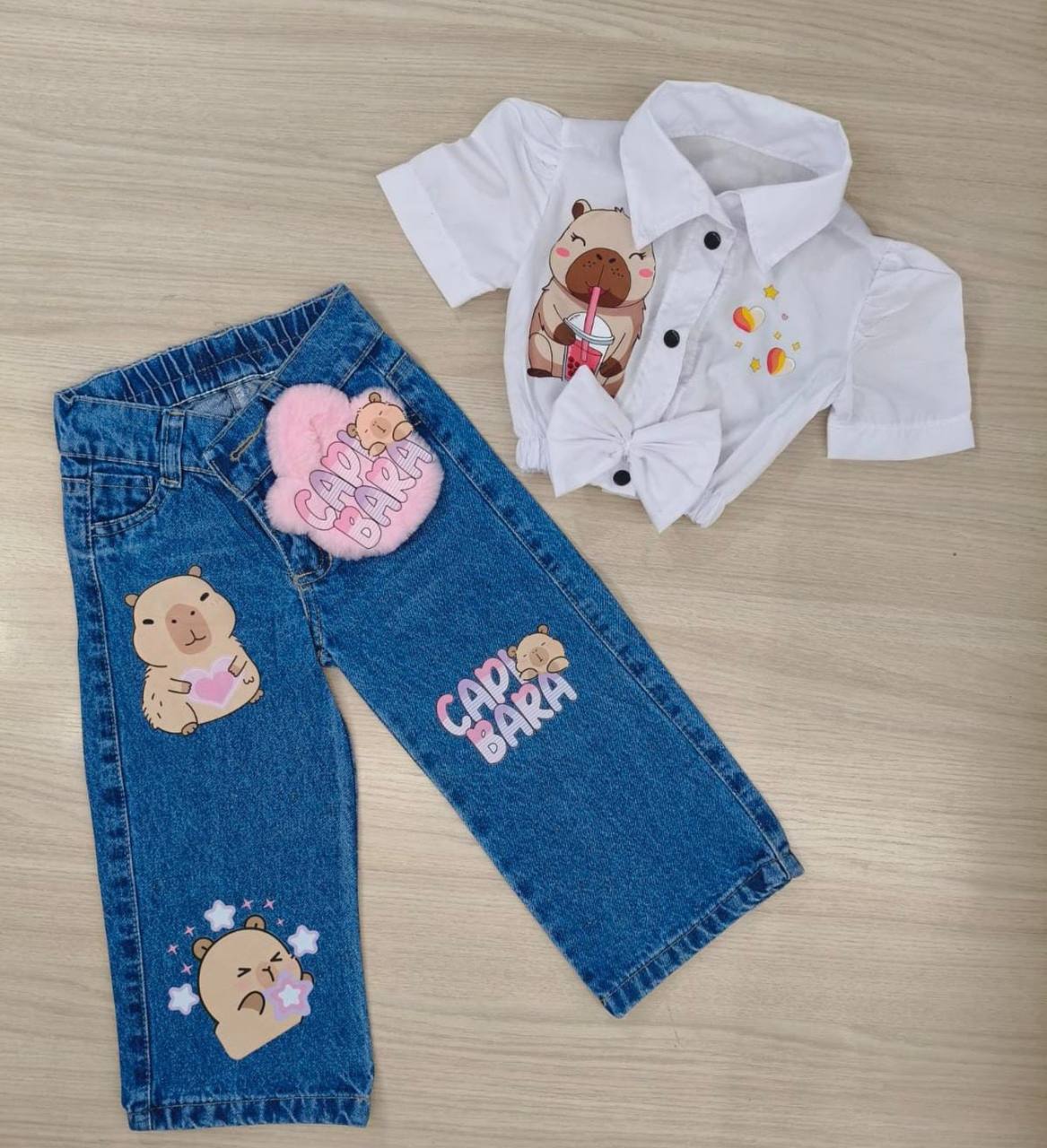 CONJUNTO DENIM SWEET KIDS