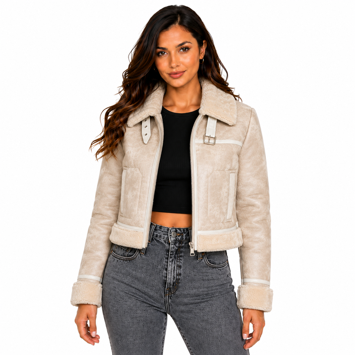 Chaqueta Aviadora Ovejera Siena