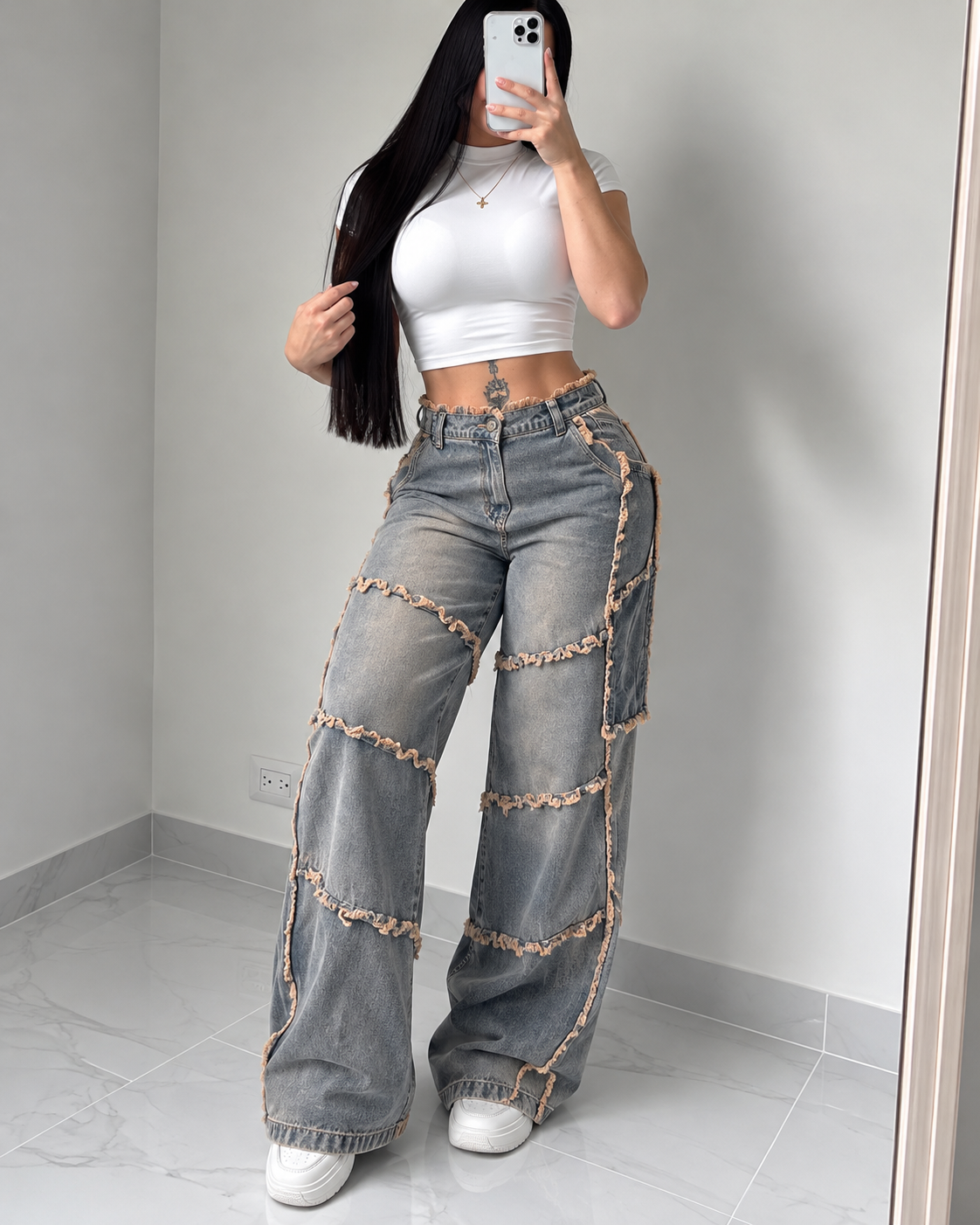 JEAN MOM SIENA CONTRAST | REF. K4818