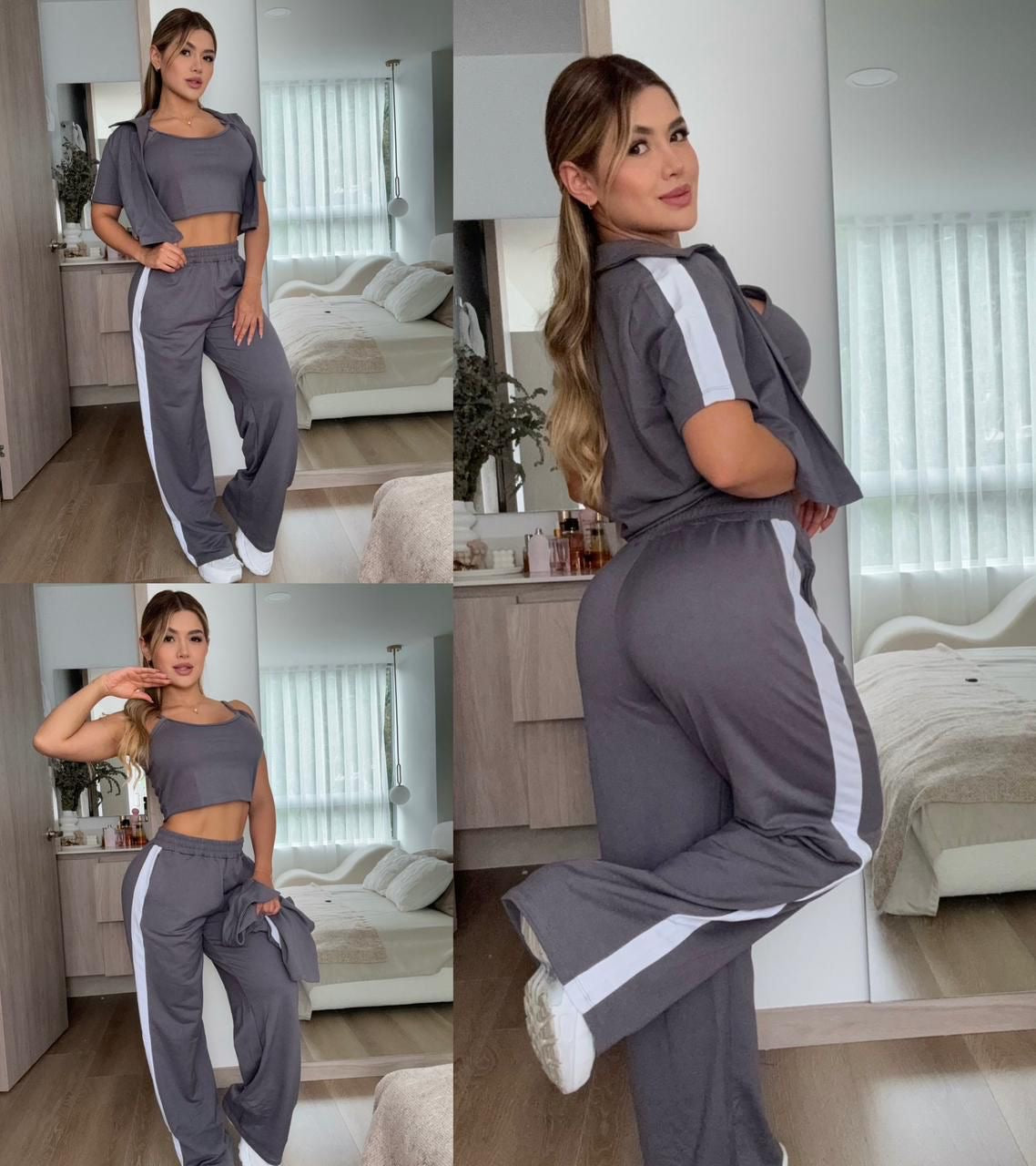 CONJUNTO  ESMERALDA REF 25058 (3 pzas)