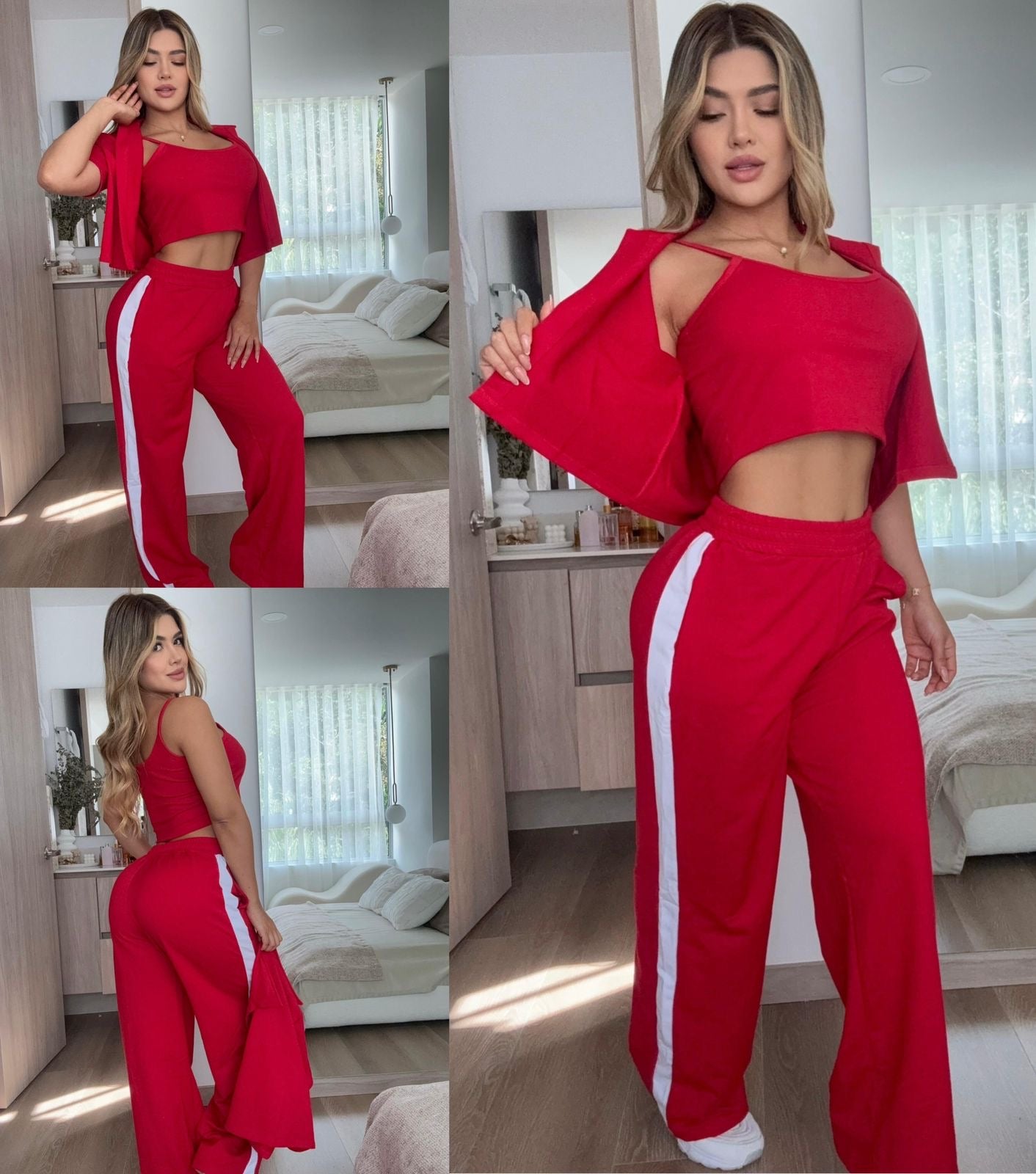 CONJUNTO  ESMERALDA REF 25058 (3 pzas)